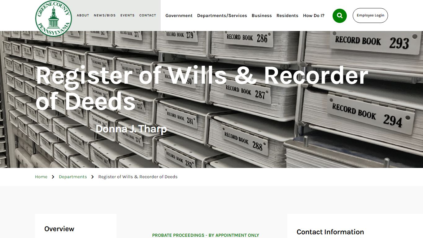 Register & Recorder - Greene County, Pennsylvania